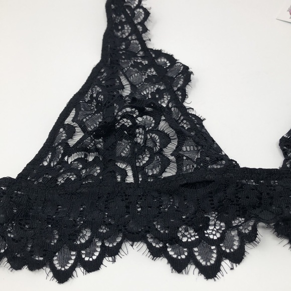 Plumeria Swimwear black lace bra Size L - Picture 2 of 4